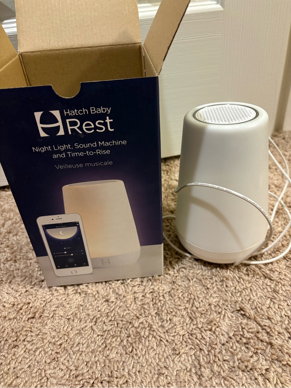 Hatch Baby Rest Night Light and Sound Machine in White